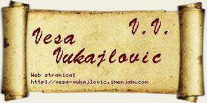 Vesa Vukajlović vizit kartica